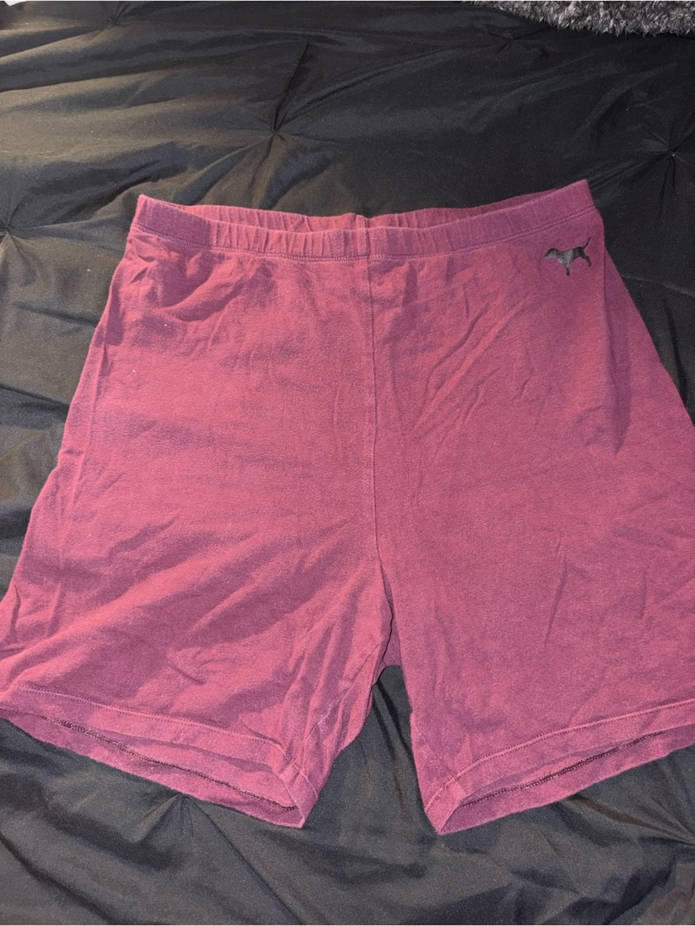 PINK Victoria's Secret Womens Maroon biker shorts
